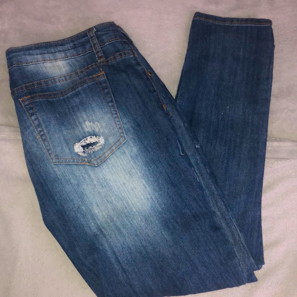 Traffic Denim Distressed Jeans